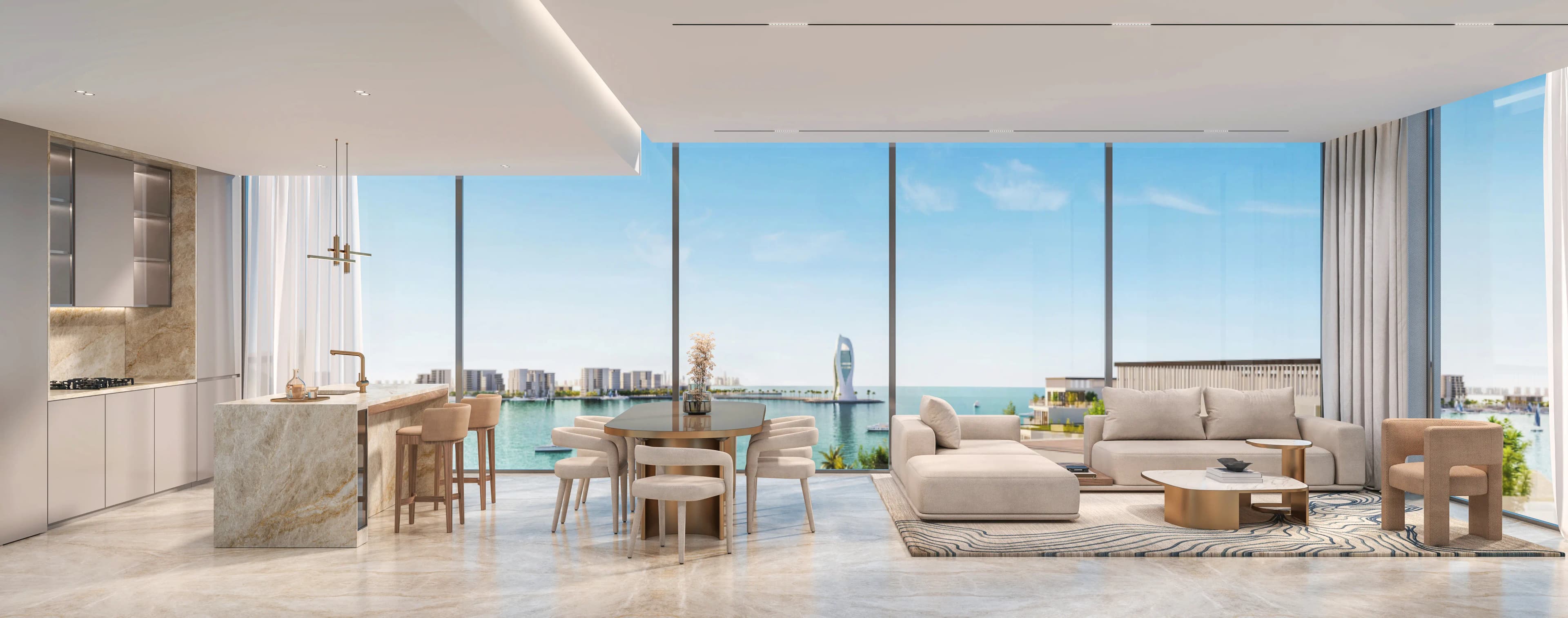 Premium waterfront residences on the island off the coast of Doha 4